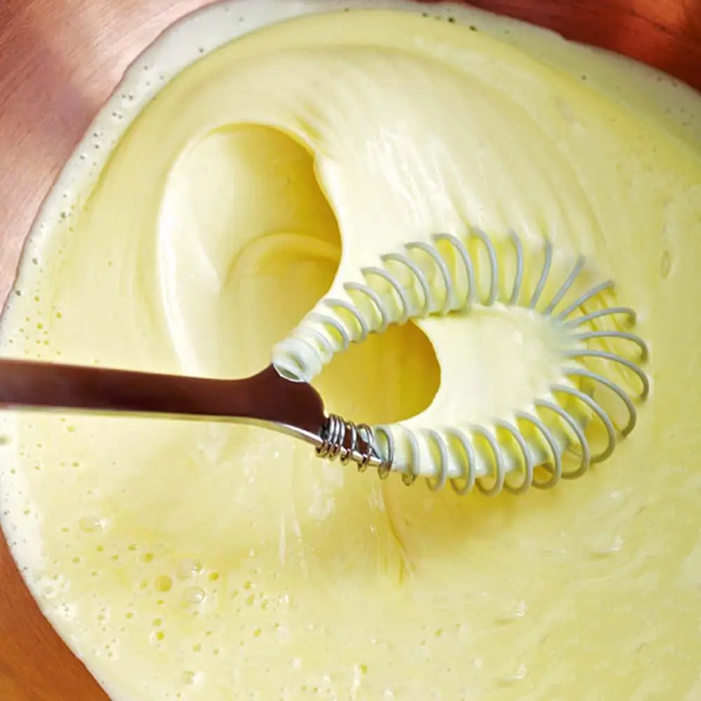 Ручные инструменты для яиц из нержавеющей стали пружинный венчик блендер соуса