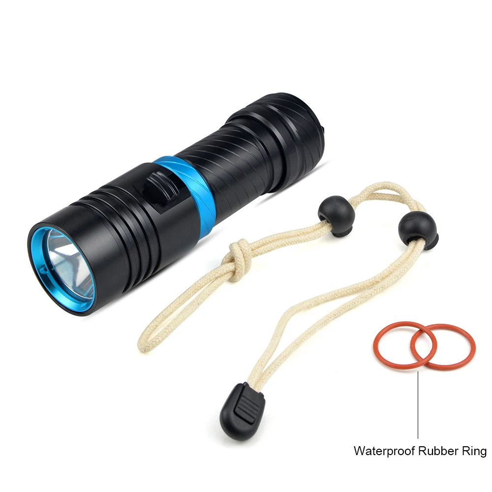 1 шт. портативный фонарик XML L2 4000LM IP68 водонепроницаемый светодиодный для дайвинга