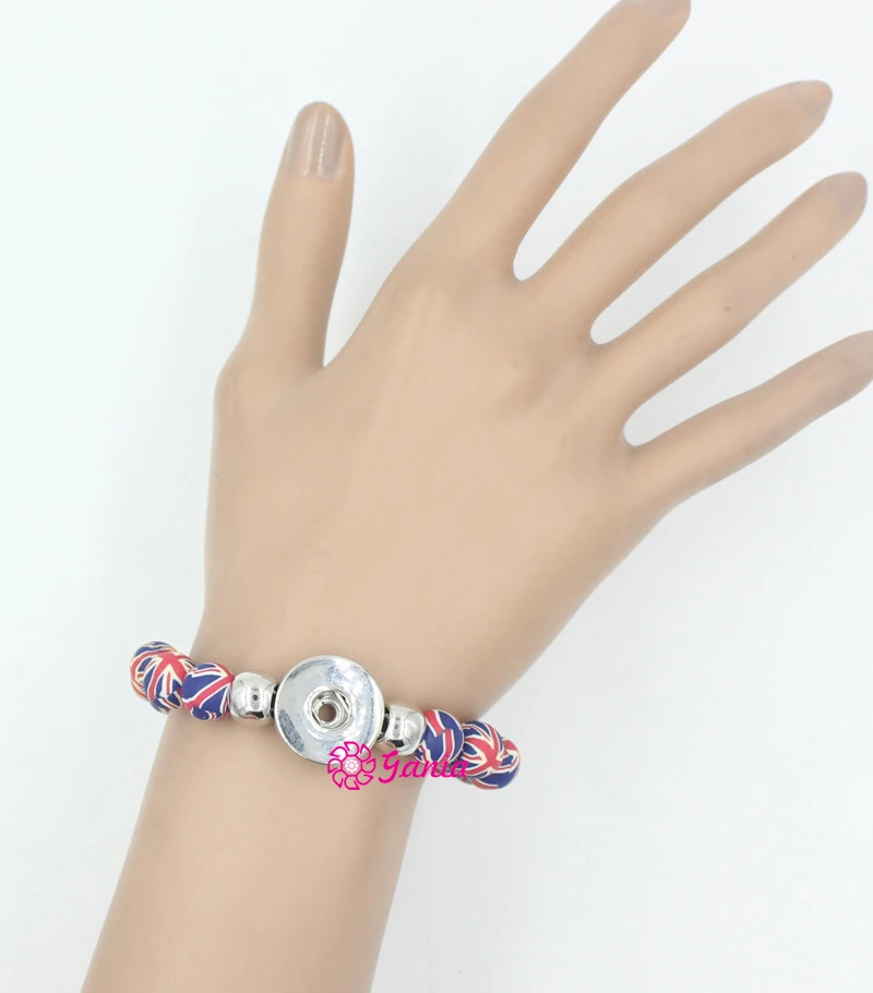 Браслет с растягивающимся флагом Великобритании 20 шт./лот|bracelet fit|flag braceletbuttons for