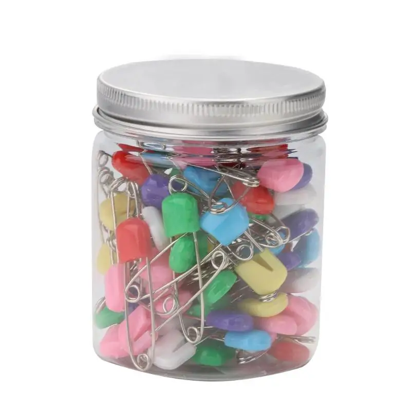 100pcs 40mm 10/100 шт 40/54 мм Нержавеющая сталь английские булавки брошь-держатель безопасно безопасные зажимы для пеленанок младенца одежда безопасные зажимы швейные инструменты, нержавеющая сталь - Цвет: 100pcs 40mm