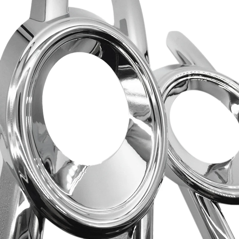 Head Hoods Front Fog Light Lamp Detector Frame Stick Style ABS Chrome Cover Trim 2pcs For Audi Q3 2013 2014 2015 | Автомобили и