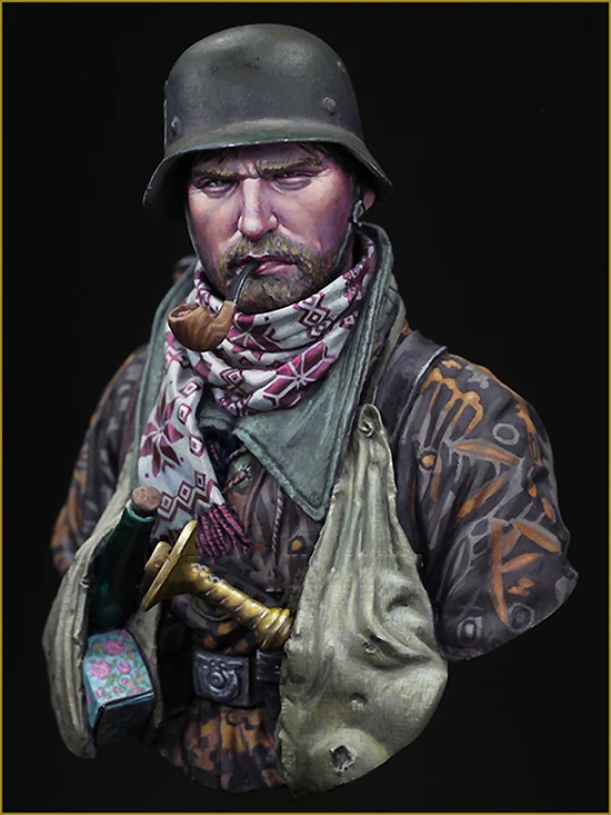 Новинка 1/10 несобранный Универсальный Зимний бюст набор из смолы игрушки сделай