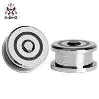 kubooz stainless steel black solid zircon stone ear plugs piercing tunnels body jewelry expander pair selling gauges