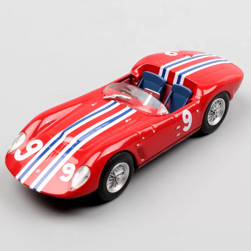 Мальчиков 1:43 Масштаб Tipo 61 клетка Дрого охранников трофей 1963 № 9 Casner спортивный гоночный автомобиль литья металла модель автомобиля игрушки для подарков