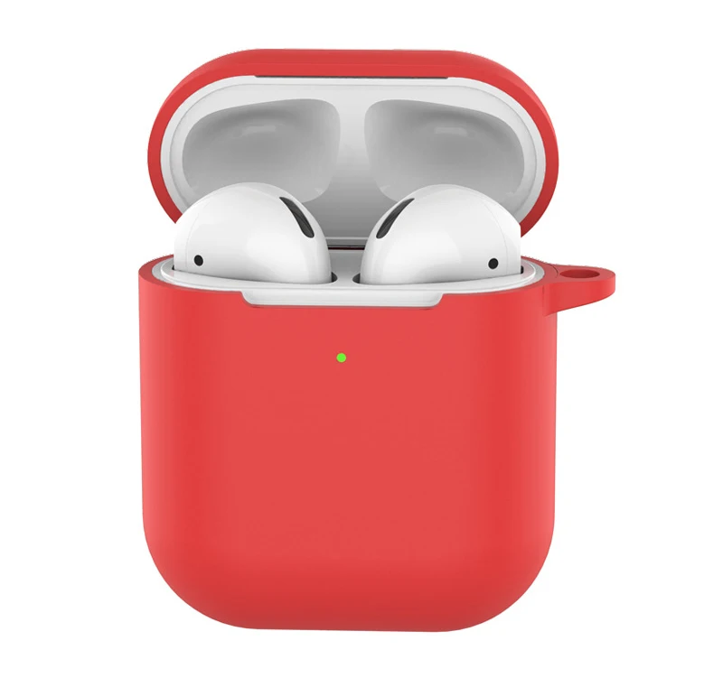 Мягкий силиконовый чехол для AirPods 2-ой противоударный чехол для Apple Air Pods 2 Чехол для наушников s Для Air Pods защитный чехол