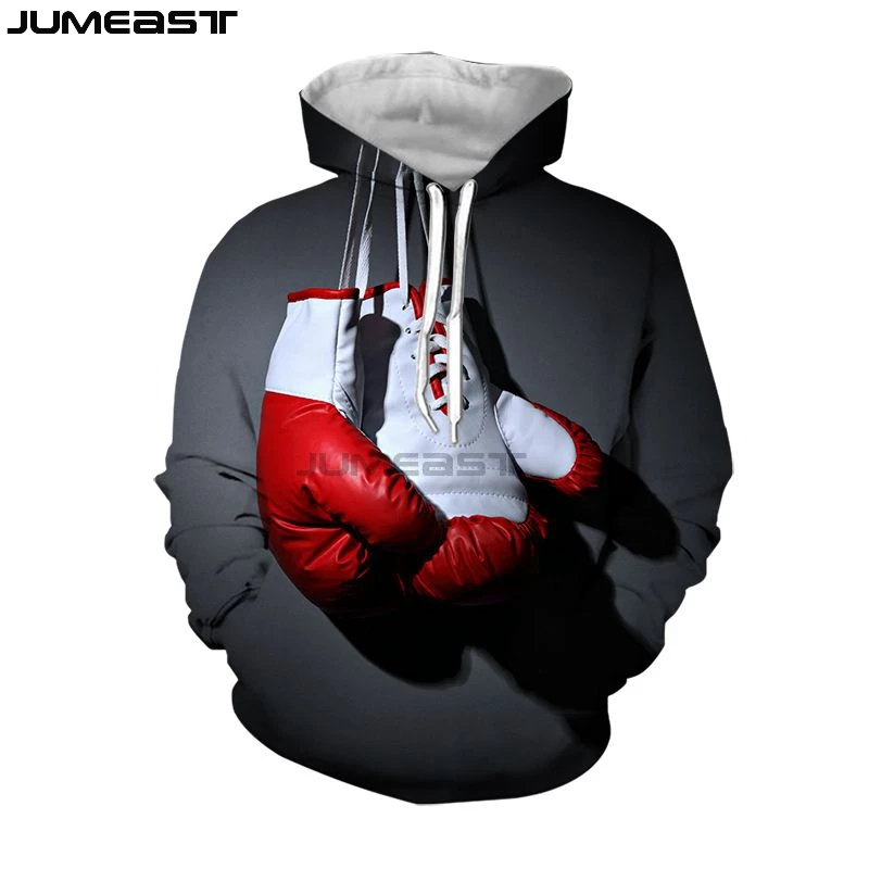 Jumeast бренд для мужчин/для женщин 3D печатных висит боксерские перчатки с длинным рукавом Новая мода кепки капюшоном спортивный пуловер весн - Цвет: 06