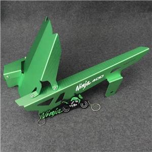 Green Лазерный Логотип NINJA250 для Kawasaki NINJA 250 зеленый черный GARY защита цепи мотоцикла и заднее крыло комплект брызговиков - Цвет: Green