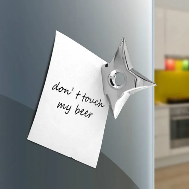 Прохладный 2 шт./компл. ниндзя убийца звезда Форма Дротика магниты на холодильник