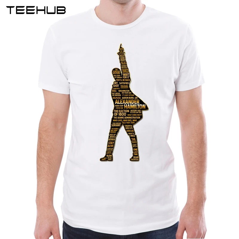 TEEHUB Новое поступление 2018 Мужская модная футболка с принтом Александер Гамильтон