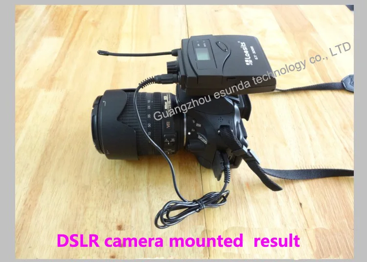 Handheld Wireless Microphone System for DSLR Camera Shooting Interview Recording 2 transmitter+1 receiver Aluminum box packing |