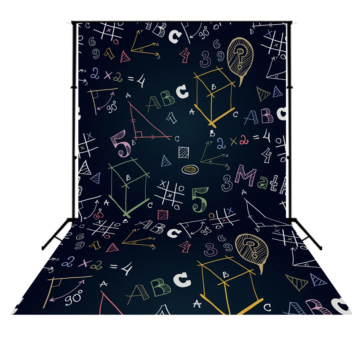 Фоны HUAYI Art Fabric School Geometric Shapes для фотографии, фон для новорожденных фотостудии, реквизит XT-4898.