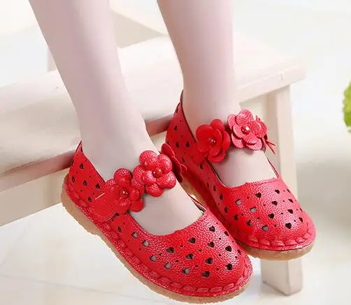 Туфли детские с цветами для девочек мягкие лоферы школьная обувь 21-30 лет