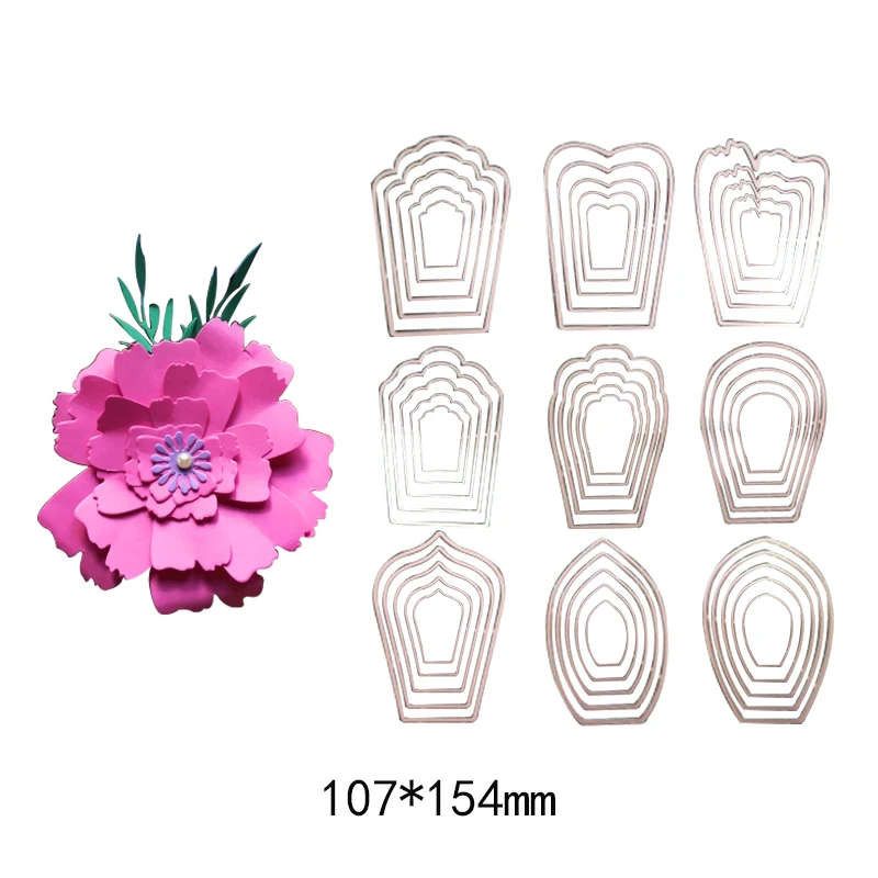 3D цветы искусственные металлические стальные резные ножи штампы сделай сам