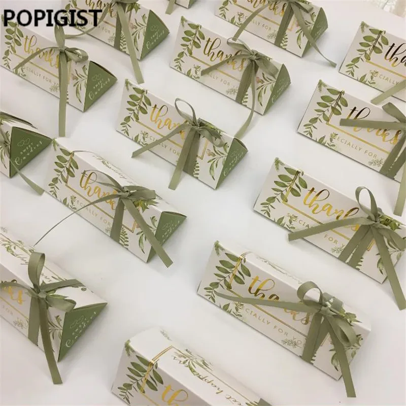 Новая европейская длинная фотобумага с зелеными листьями для вечерние|box with