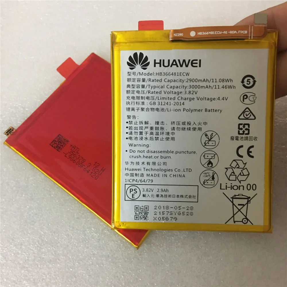 Оригинал для Huawei HB366481ECW литий ионный аккумулятор телефона P9 Ascend Lite G9 honor 8 5C