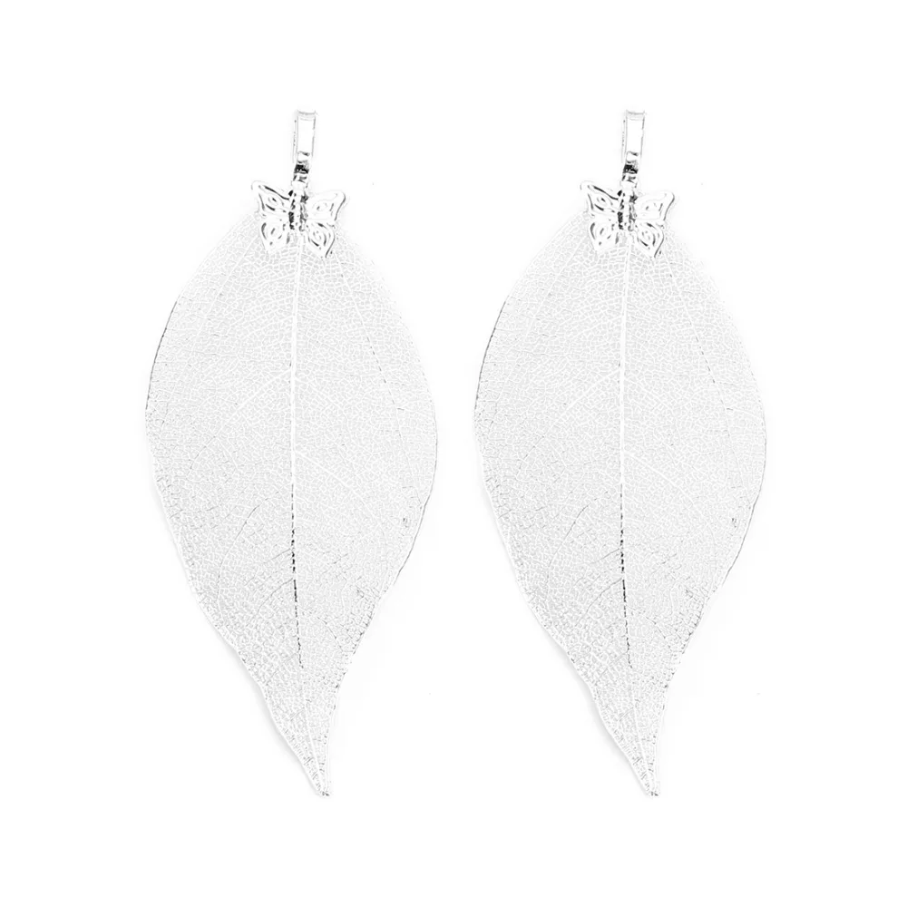 DC New Design Rose Gold Color Butterfly Leaves Pendants for Necklace Earrings 4*6mm Charms DIY Bracelets Jewelry Findings | Украшения и