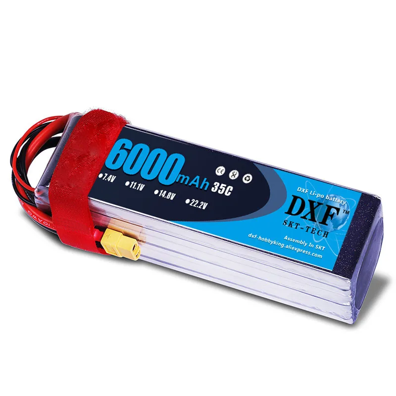 Хорошее качество DXF Lipo батарея 11 1 V 6000mAh 35C Max 60C 3S RC LiPo для вертолета лодки Traxxas 1/10
