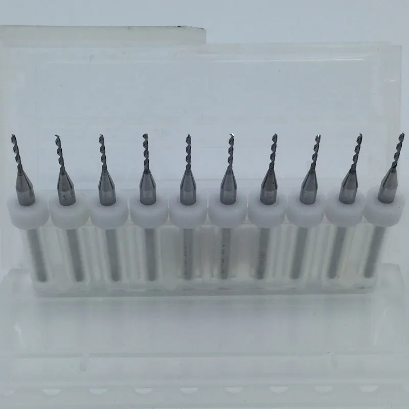10Pcs 1.0mm Drill Bits Router Bit Import Carbide PCB Print Circuit Board Mini CNC Set Woodworking Tools | Инструменты