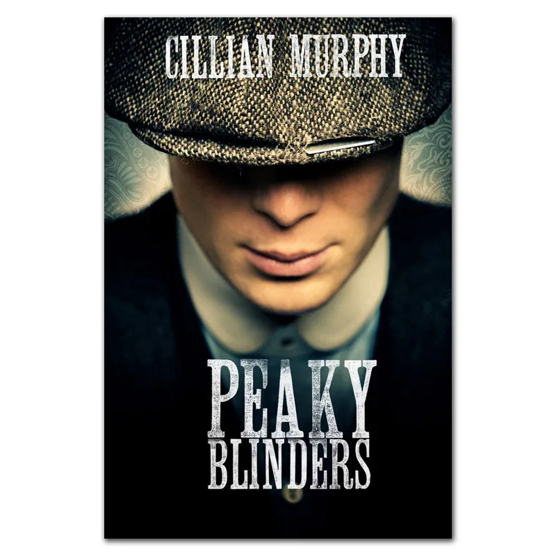Синий Peaky blinders-cillian Murphy США ТВ-шоу плакат стены искусства картина холст картина домашний декор плакаты и печать - Цвет: Синий