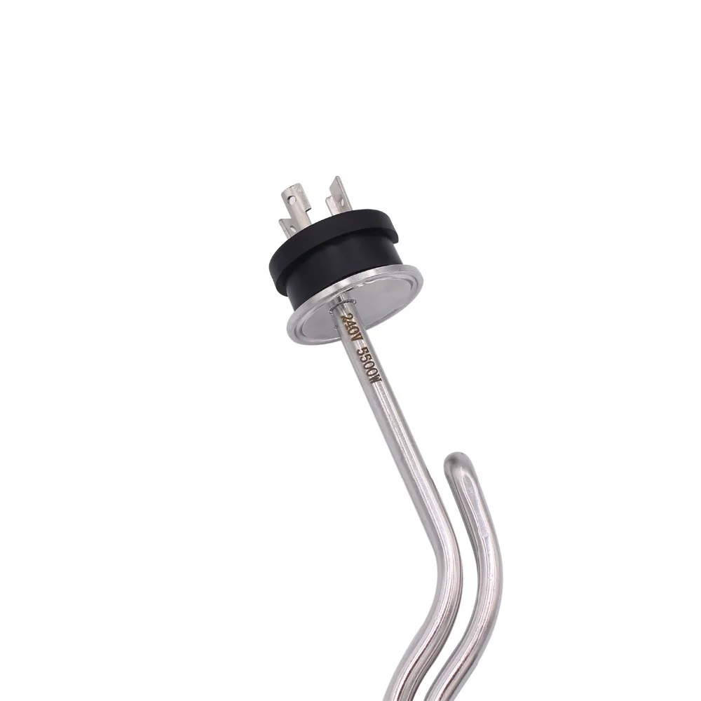 Dernord 240V 5500W 1.5"Tri-clamp Integrated Stainless Steel Heating Element Immersion Water Heater With L6/30P Twist Lock Plug