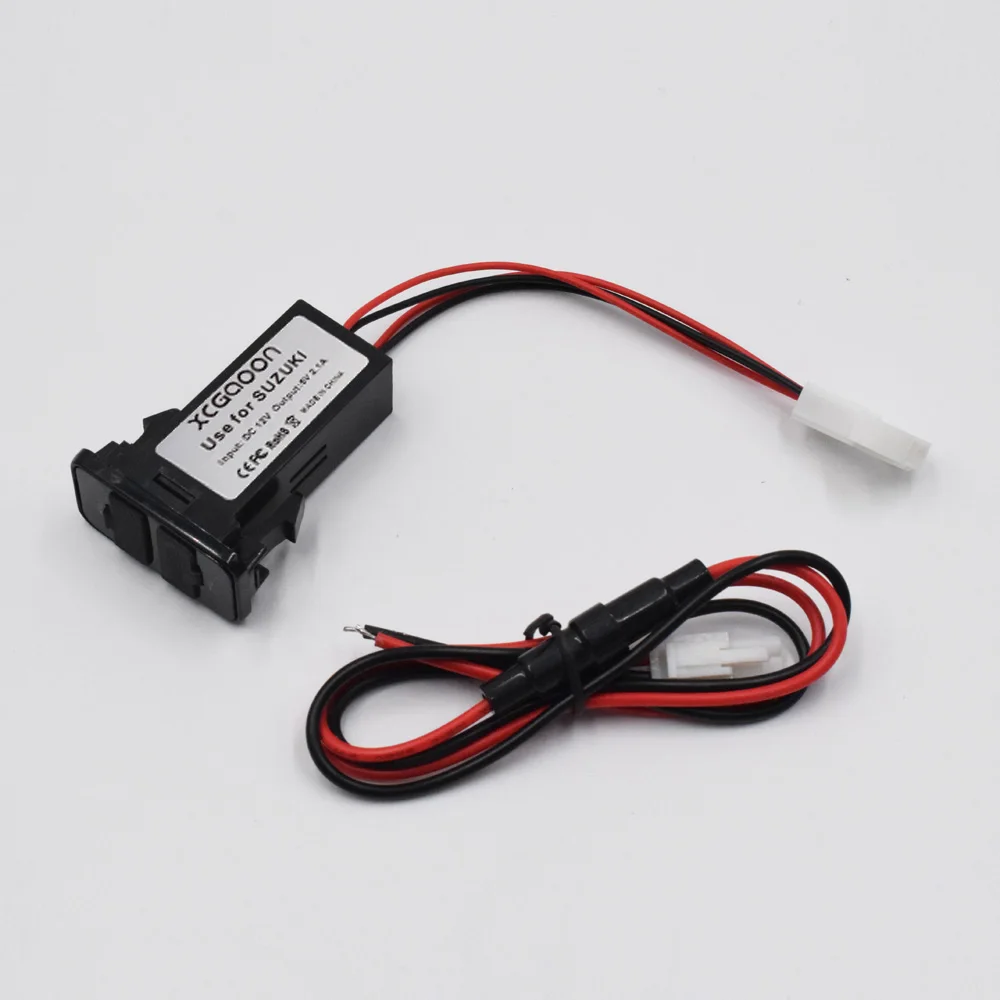XCGaoon Специальный 5V 2.1A 2 USB разъем автомобильное зарядное устройство для SUZUKI DC