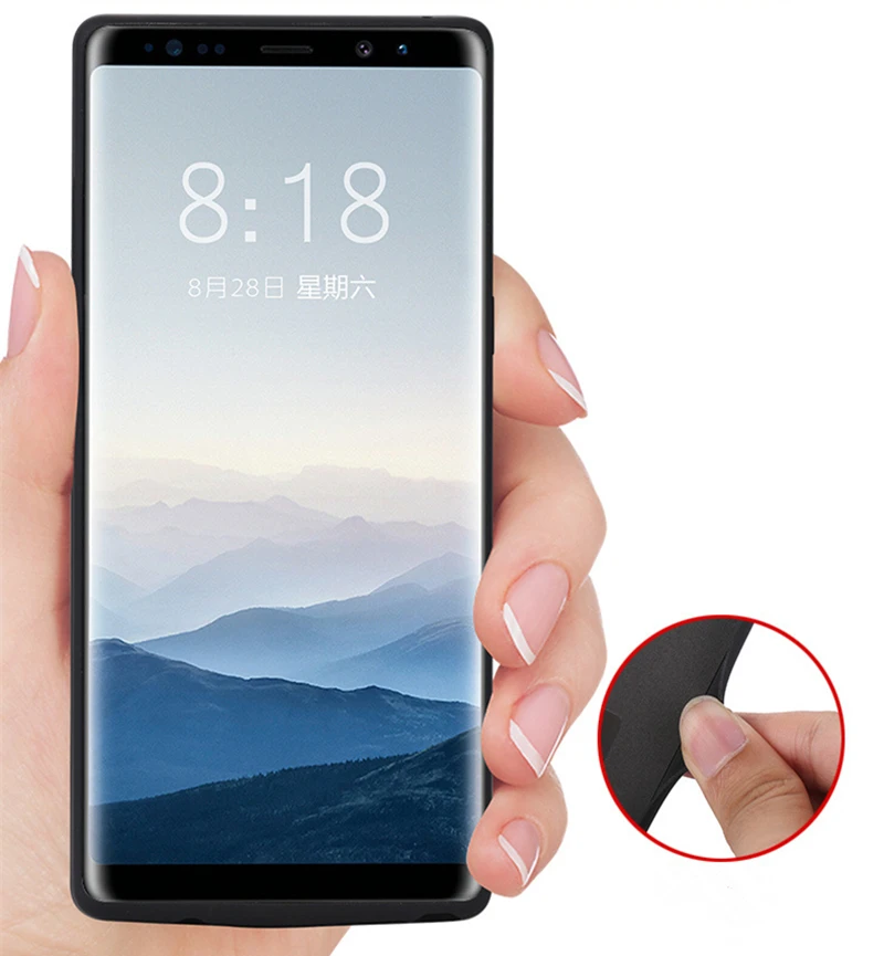 6500 мАч портативный резервный внешний аккумулятор чехол для samsung Galaxy Note 8 Внешний аккумулятор зарядное устройство чехол s для samsung Note 8 чехол питания