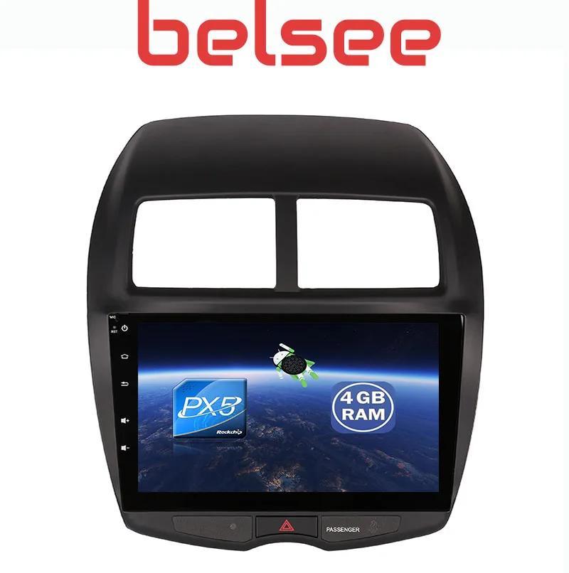 Автомагнитола Belsee для Mitsubishi ASX мультимедийный плеер на Android 8 0 с GPS навигацией 2010