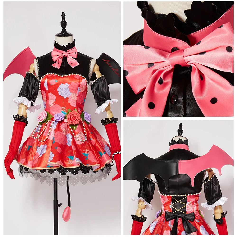 Love Live Lovelive Maki Nishikino Little Devil Demon SR Awakening женское нарядное платье униформа