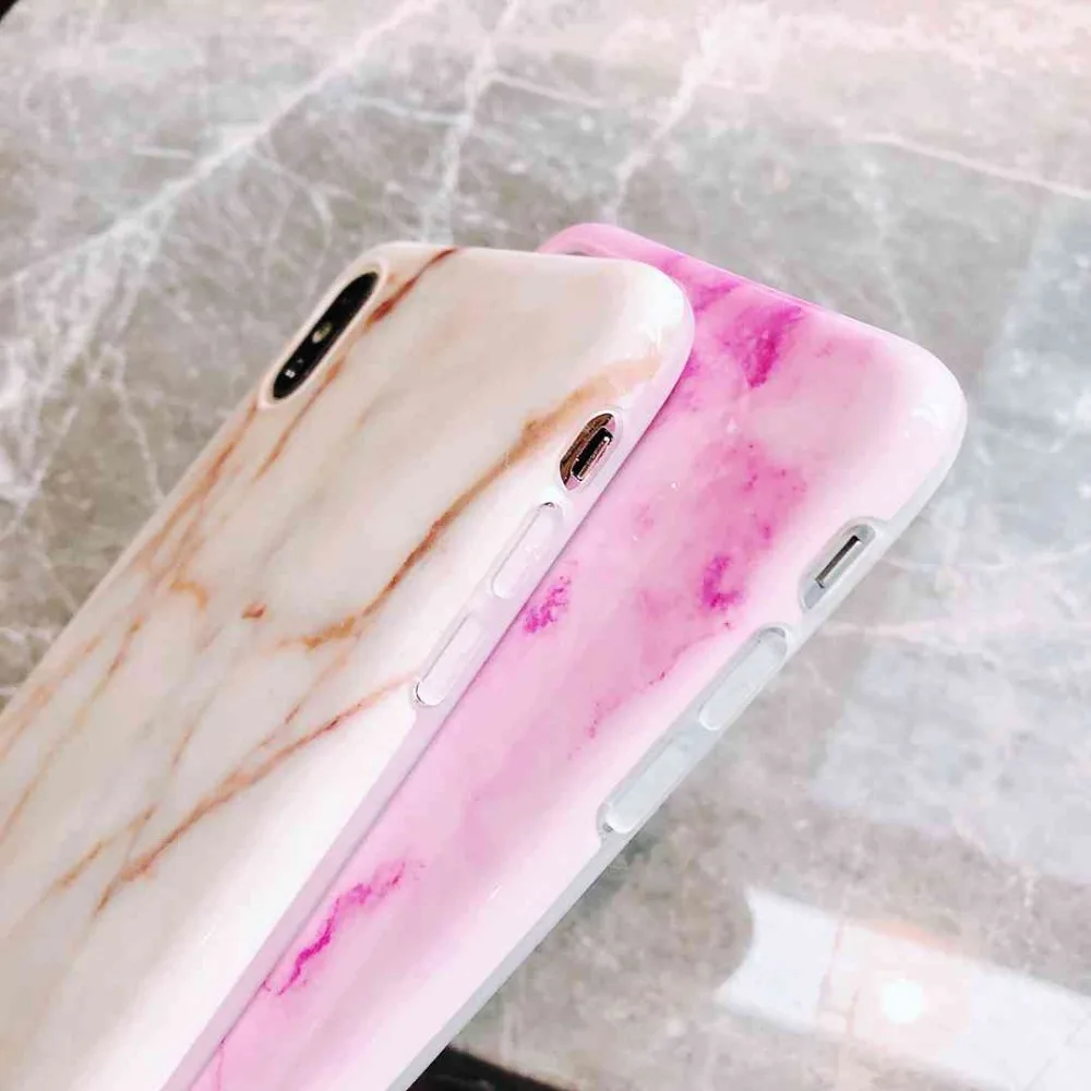 Чехол с мраморной оболочкой для iPhone XR XS Max чехлы X 6 6s 7 8 Plus чехол телефона мягкий