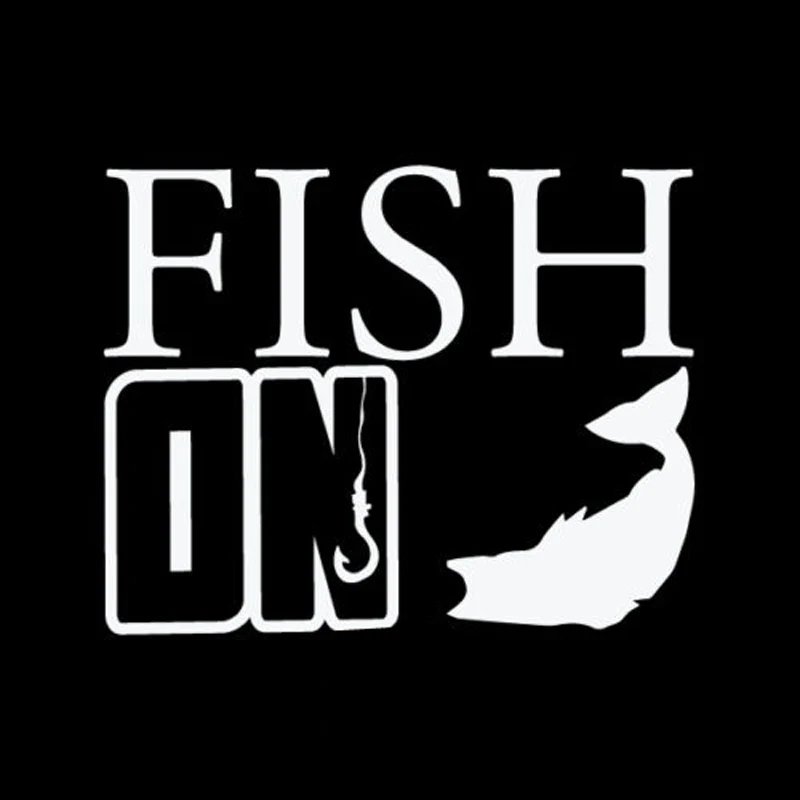 

12cm*9.5cm Fish On Motorcycle Decal Car-Styling Vinyl Car Sticker S4-0599
