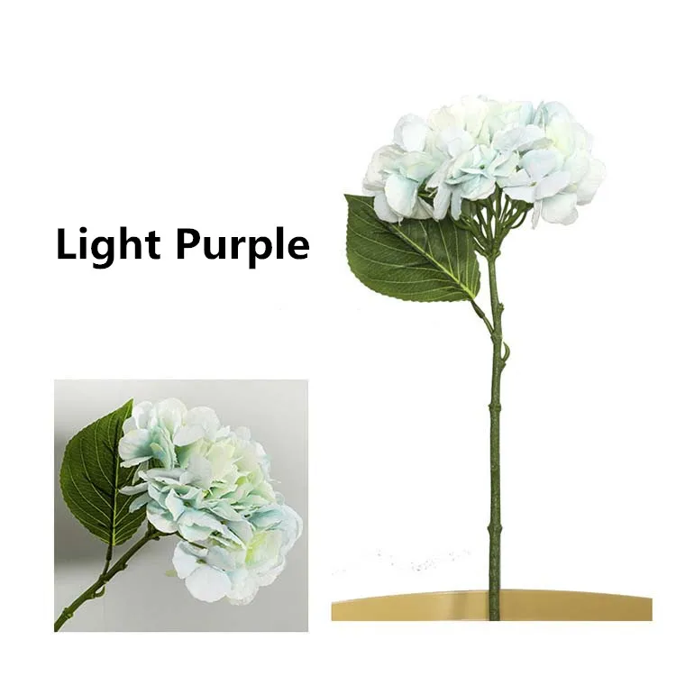 Light Blue Zonaflor искусственные цветы гортензии 1 шт. Шелковый Искусственный цветок для свадебного украшения садовое растение для украшения дома аксессуары - Цвет: Light Blue