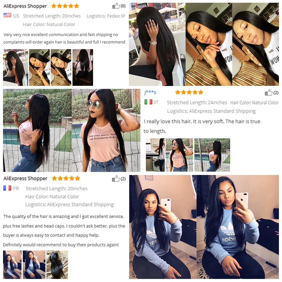 Листок клевера человеческие волосы Weave пучки волос Remy с для наращивания