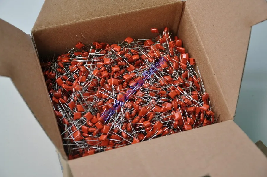 

( 200 pcs/lot ) 39nF 100V MKT Metallized Polyester Film Capacitor, 0.039uF