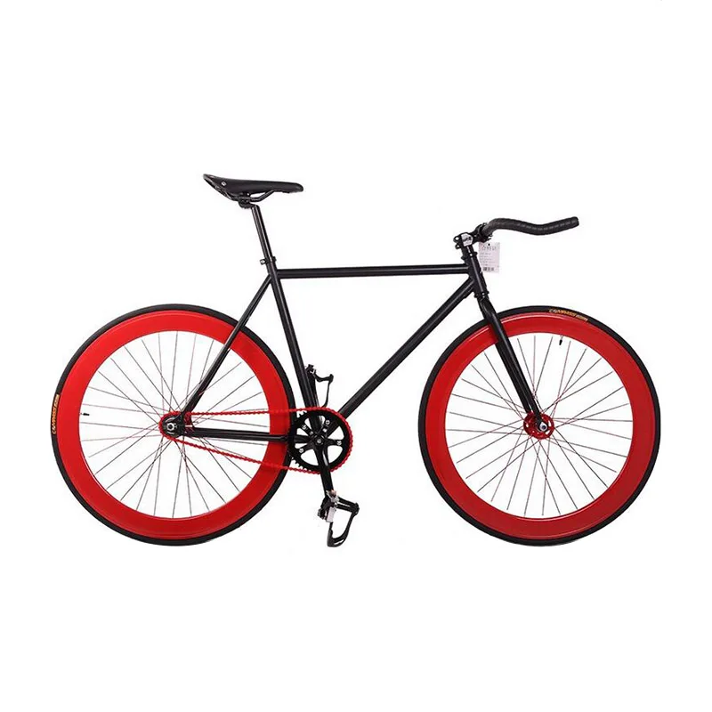 Fixie велосипед DIY 700C Ретро Сталь 52 см 48 см рама фиксированная передача велосипед винтажная стальная рама Fixie трек велосипед - Цвет: Black