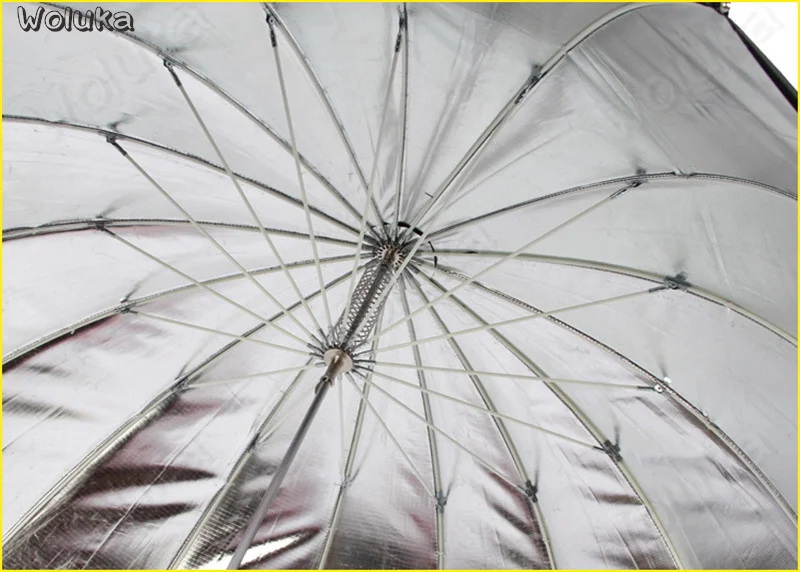 130 см отражающий зонт с глубоким отверстием черный серебряный Солнечный
