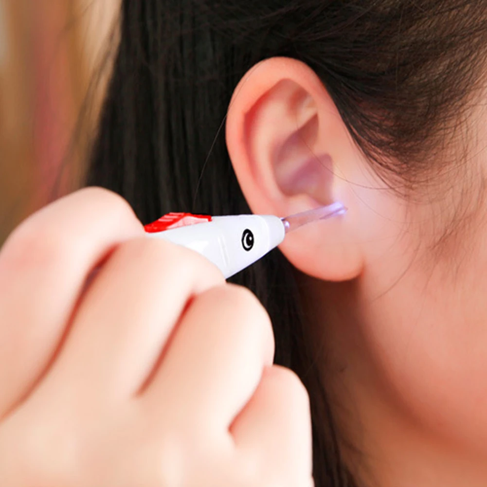 New Fish Earpick LED Light Ear Wax Remover Fast Clean Tool Safe Painless Cleaner | Мать и ребенок