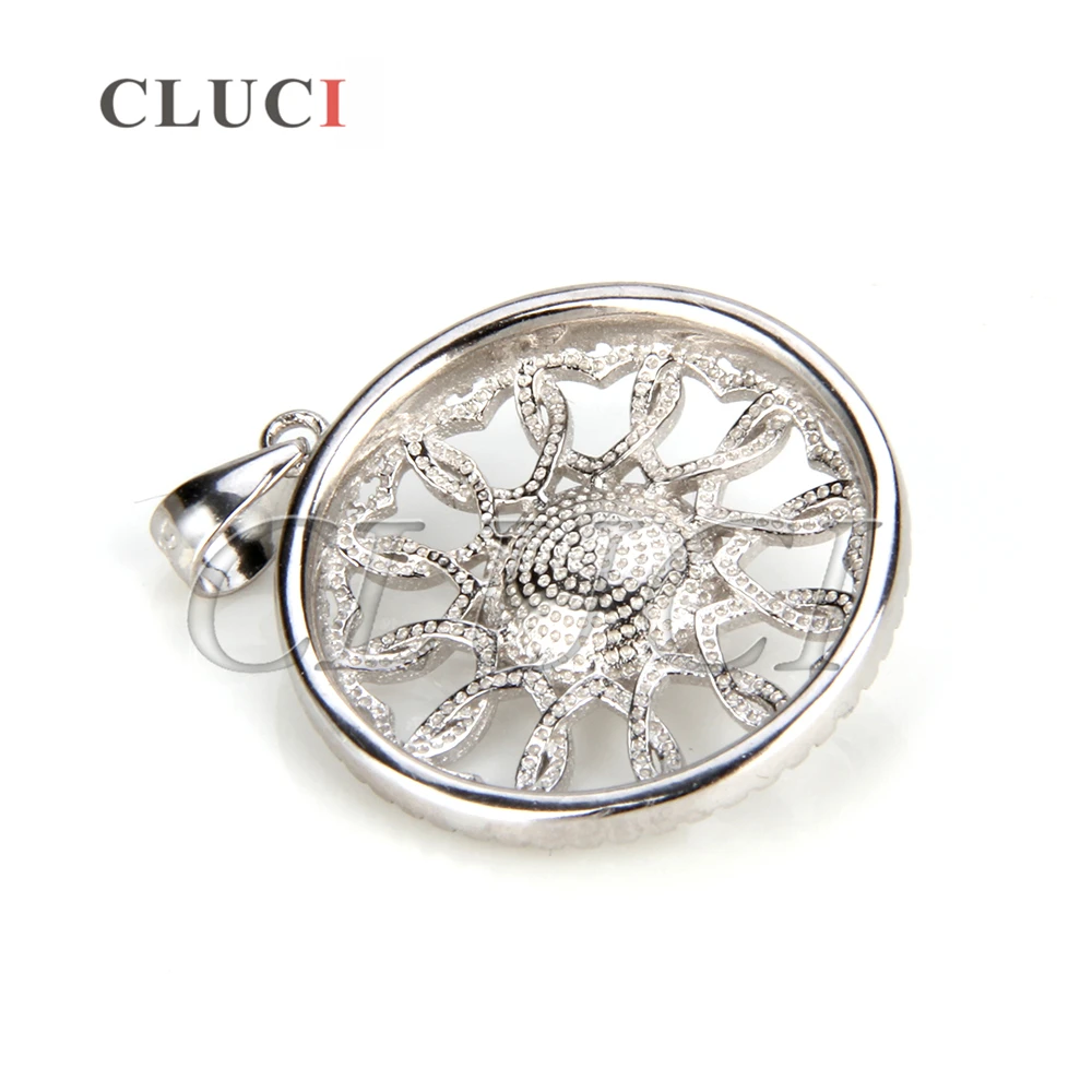 Подвеска женская из серебра 925 пробы с жемчугом|pearl pendant|wheel pendantcan can accessories |