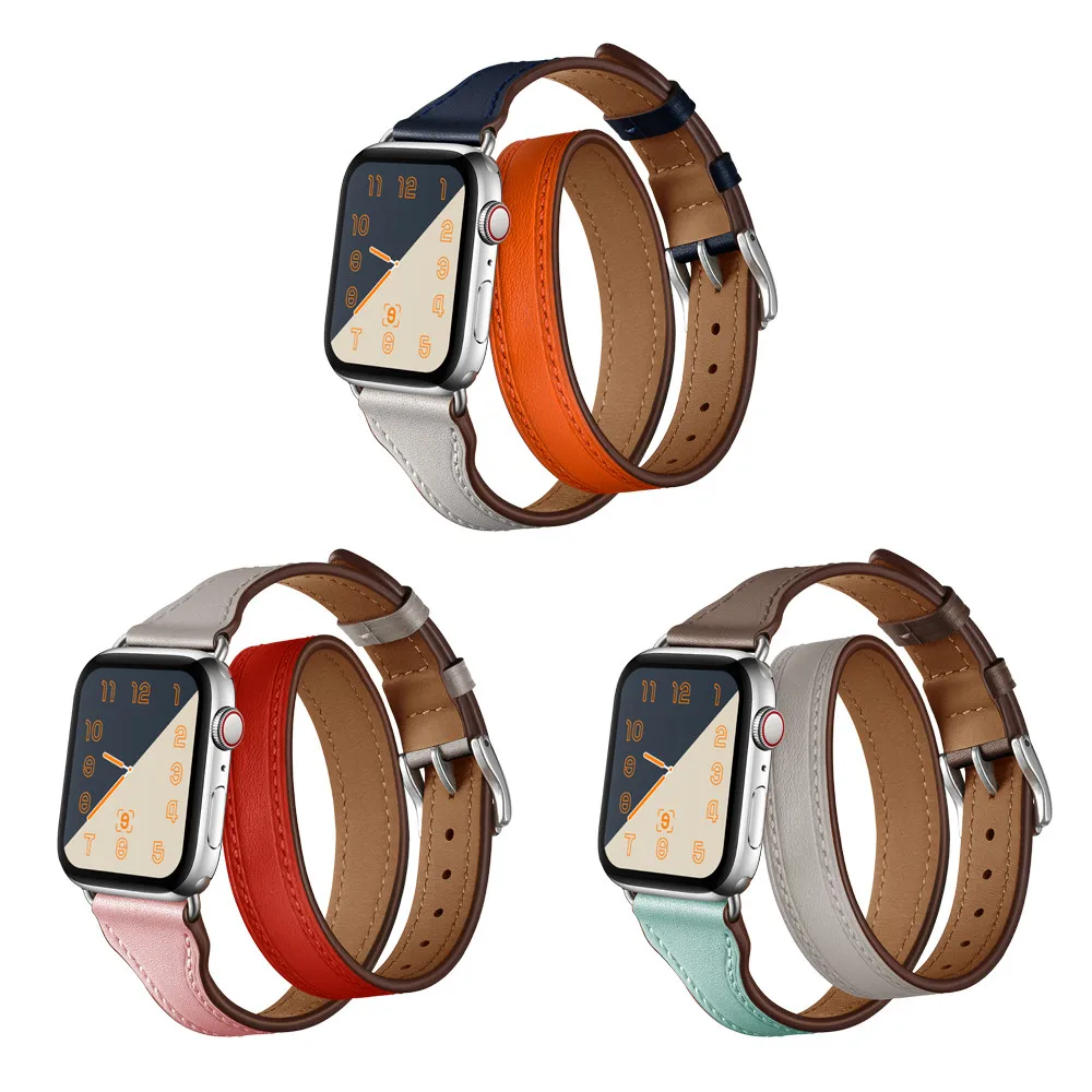 Strap for Apple Watch Band Leather 44mm 38mm Straps 42mm Bands Series iWatch Bracelet 4 3 2 1 | Наручные часы