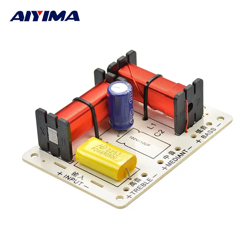 Aiyima 3 Way HiFi аудио Колонки делитель частоты стерео кроссовер Фильтры DIY автомобиля