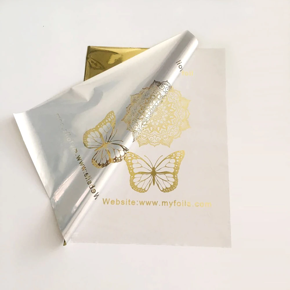 11X20cm 10 шт голографический горячее тиснение фольга quill бумага для ламинатора