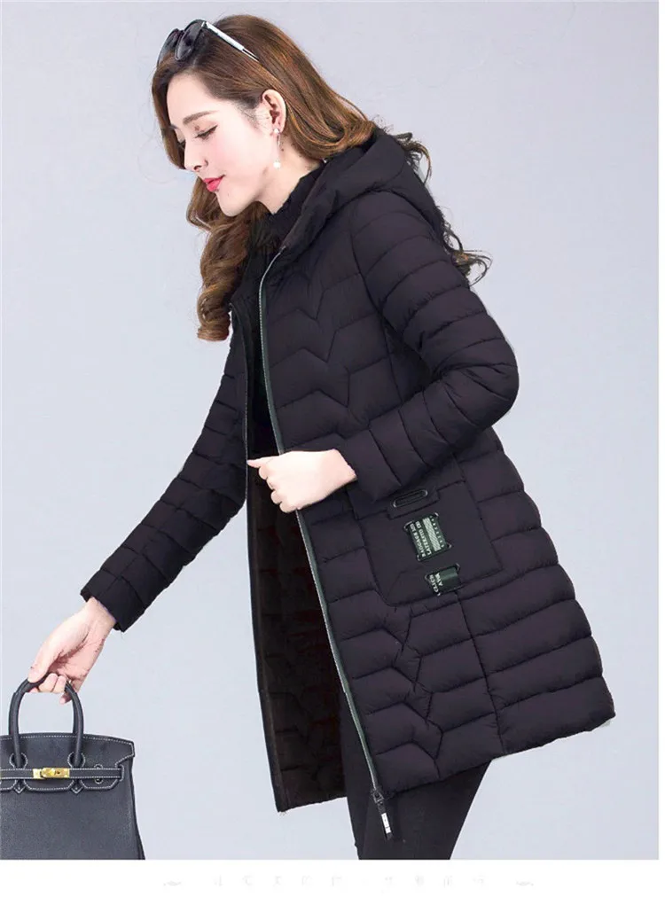 Winter Woman Fashion Duck Down Jacket Autumn New Plus Size Long Women Parka Thick Warm Down Jacket Hooded Ladies Coats 6XL