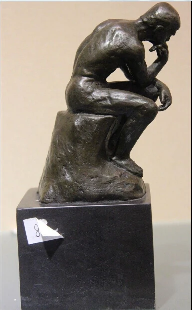 Rodin художественная Статуэтка бронза медный мыслитель художественное оформление