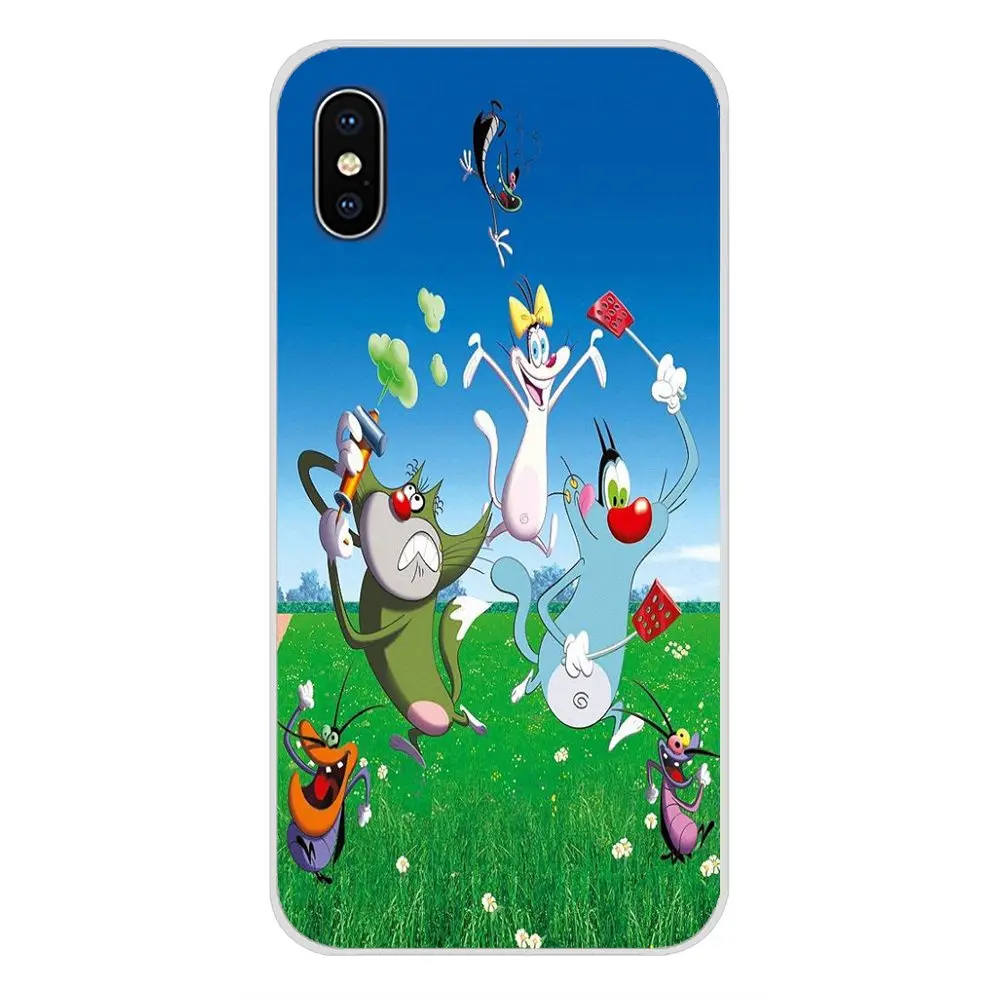 Аксессуары для телефона Чехлы Oggy и тараканы Samsung Galaxy A3 A5 A7 A9 A8 Star A6 Plus 2018 2015 2016