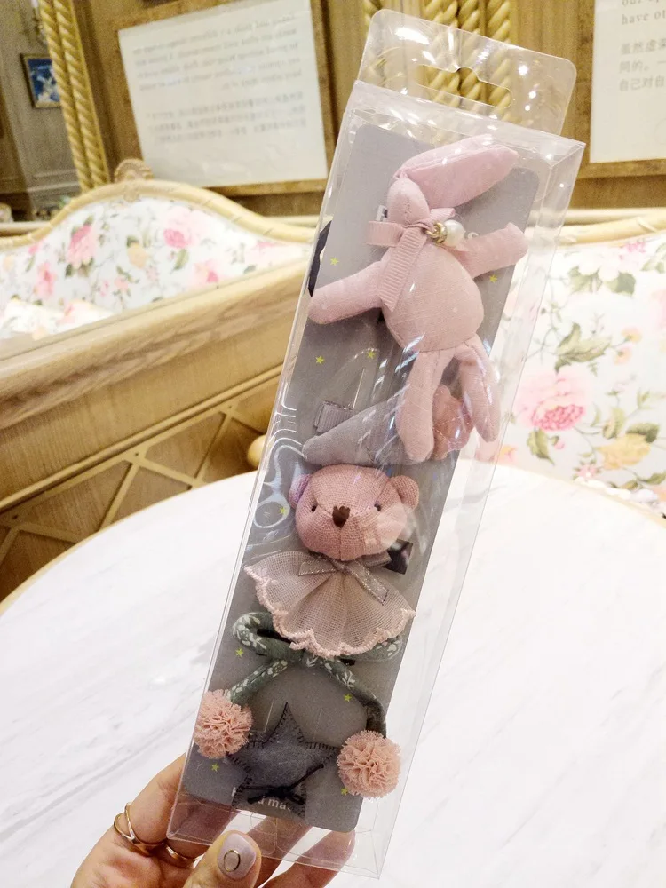 2 Новинка года; 5 шт.; милый головной убор для маленьких девочек; детский бант; цветы; наборы шпилек для волос; повязки на голову; головной убор; аксессуары для волос для новорожденных; подарок - Цвет: 2