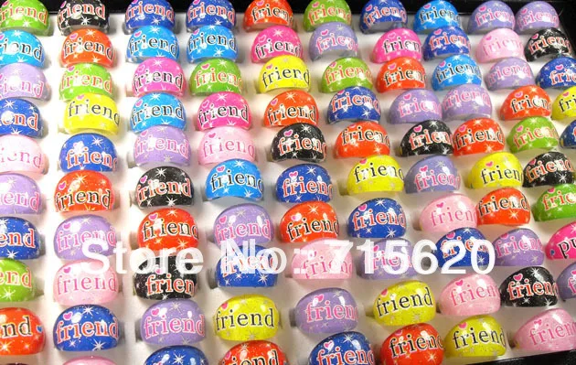 100 шт. кольца из смолы для детей и друзей|love jewelry|resin ringjewelry jewelry |