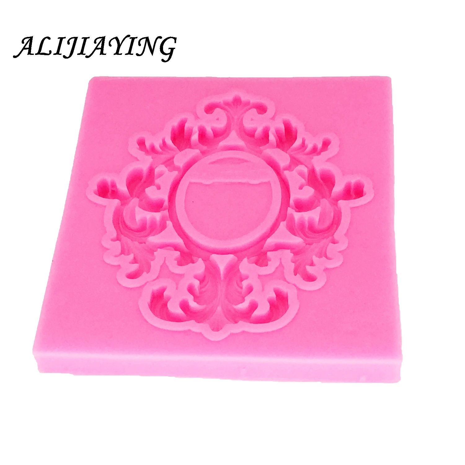 1 шт цветок кружева силиконовые формы рамка украшения торта инструменты помадка