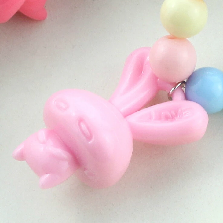 Лидер продаж 2017 Разноцветные Подвески из акрилового милого кролика сделай сам