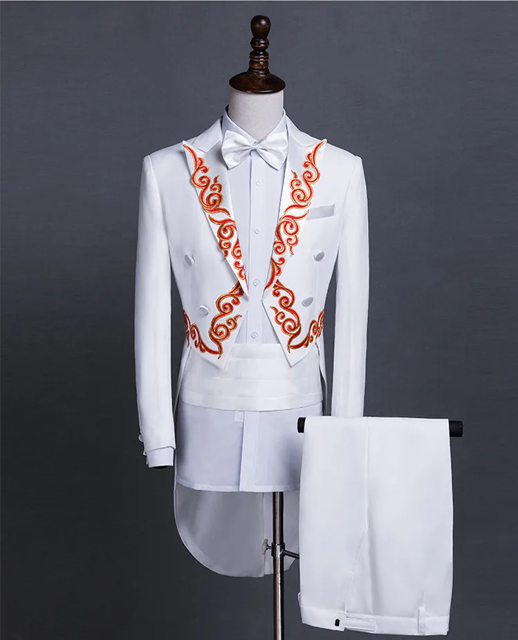 Костюм мужской магический с хвостом Европейский Свадебный костюм для жениха