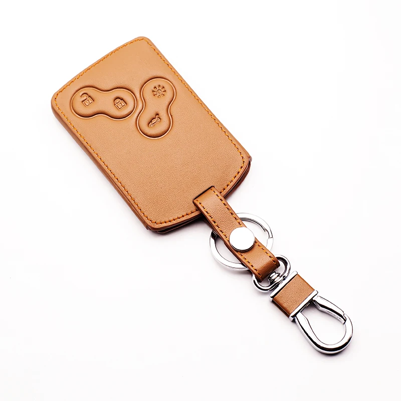 Кожаный чехол для автомобильного ключа защитный Renault Kerry Kale гордая пейзажным