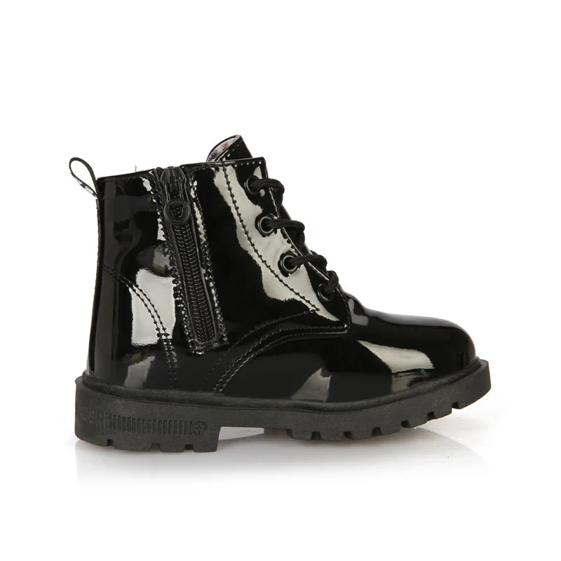 JUSTSL/осенне зимняя модная обувь для мальчиков и девочек Уличные детские кожаные